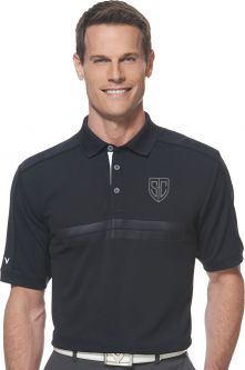 Men's Callaway Embossed Polo, Black